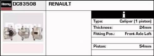 Remy DC83508 - Brake Caliper www.autospares.lv