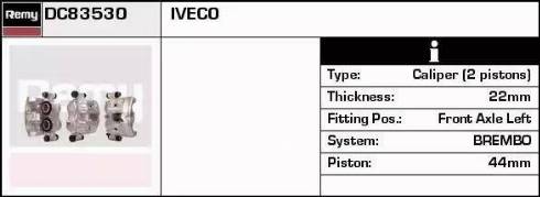 Remy DC83530 - Bremžu suports www.autospares.lv