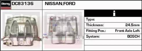Remy DC83136 - Brake Caliper www.autospares.lv