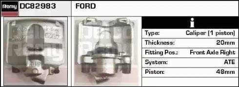 Remy DC82983 - Тормозной суппорт www.autospares.lv