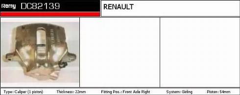 Remy DC82139 - Тормозной суппорт www.autospares.lv