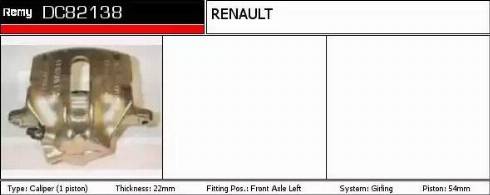 Remy DC82138 - Brake Caliper www.autospares.lv