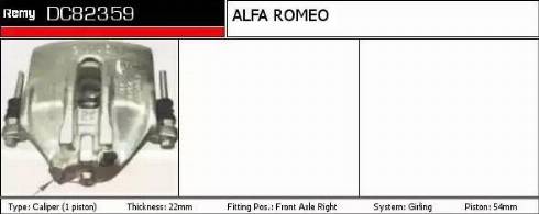 Remy DC82359 - Bremžu suports autospares.lv