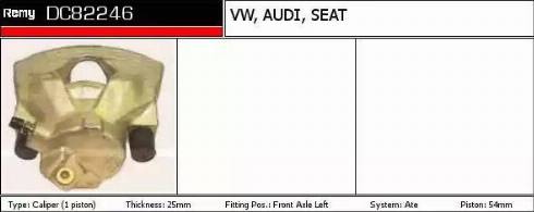 Remy DC82246 - Bremžu suports www.autospares.lv