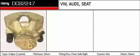 Remy DC82247 - Bremžu suports www.autospares.lv