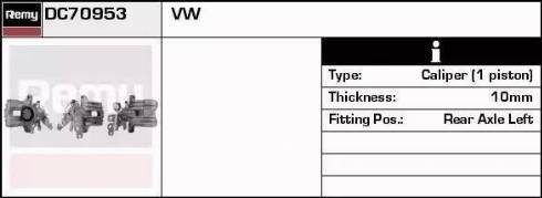 Remy DC70953 - Тормозной суппорт www.autospares.lv