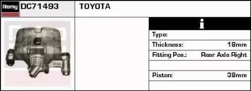 Remy DC71493 - Тормозной суппорт www.autospares.lv