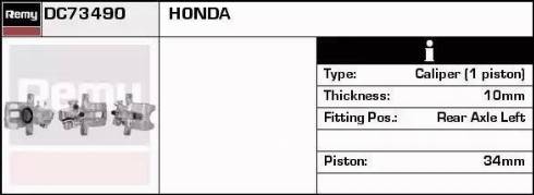 Remy DC73490 - Brake Caliper www.autospares.lv