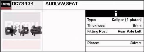 Remy DC73434 - Brake Caliper www.autospares.lv