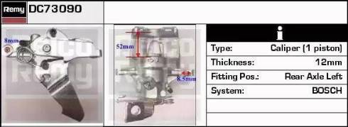 Remy DC73090 - Brake Caliper www.autospares.lv
