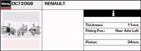 Remy DC73068 - Brake Caliper www.autospares.lv