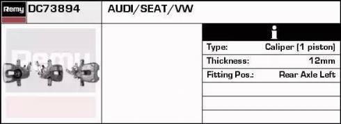 Remy DC73894 - Bremžu suports www.autospares.lv