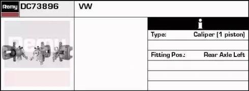 Remy DC73896 - Bremžu suports autospares.lv