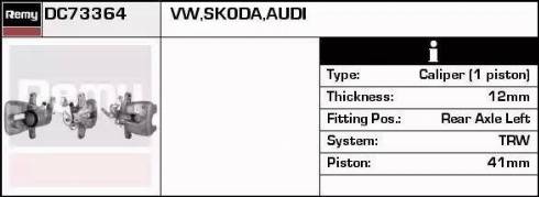 Remy DC73364 - Brake Caliper www.autospares.lv