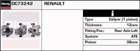 Remy DC73242 - Тормозной суппорт www.autospares.lv