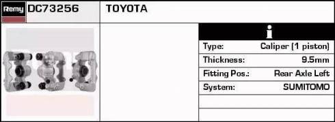 Remy DC73256 - Bremžu suports autospares.lv