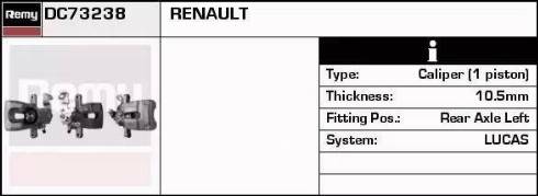 Remy DC73238 - Тормозной суппорт www.autospares.lv