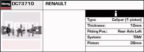 Remy DC73710 - Тормозной суппорт www.autospares.lv