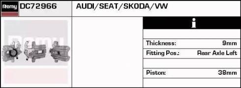 Remy DC72966 - Тормозной суппорт www.autospares.lv