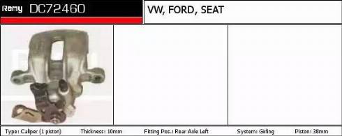 Remy DC72460 - Brake Caliper www.autospares.lv