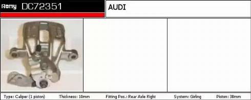 Remy DC72351 - Bremžu suports autospares.lv