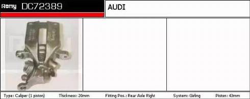 Remy DC72389 - Bremžu suports autospares.lv