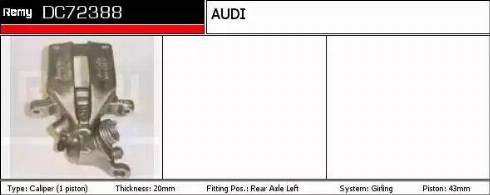 Remy DC72388 - Bremžu suports autospares.lv