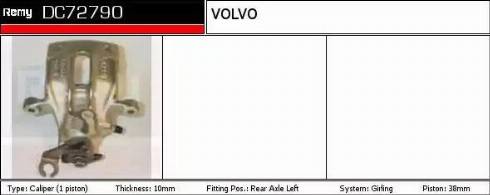 Remy DC72790 - Тормозной суппорт www.autospares.lv