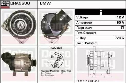 Remy DRA9630 - Ģenerators www.autospares.lv