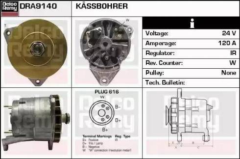 Remy DRA9140 - Ģenerators autospares.lv