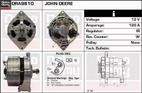 Remy DRA9810N - Генератор www.autospares.lv