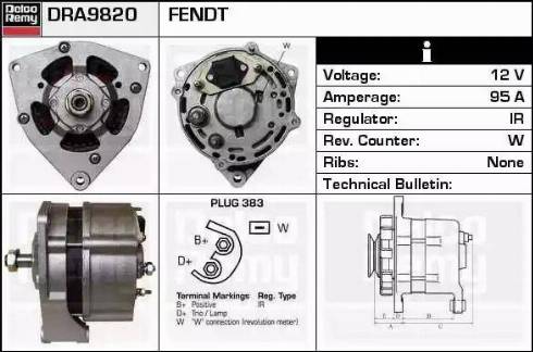 Remy DRA9820 - Ģenerators autospares.lv