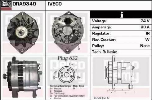 Remy DRA9340 - Alternator www.autospares.lv