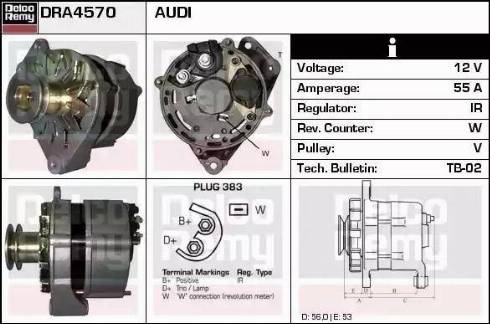 Remy DRA4570 - Ģenerators autospares.lv