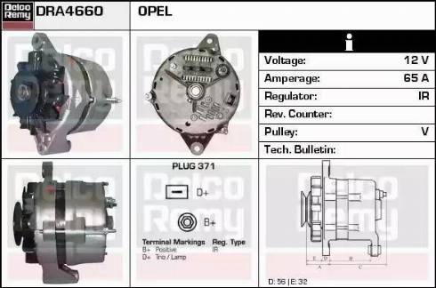 Remy DRA4660 - Alternator www.autospares.lv