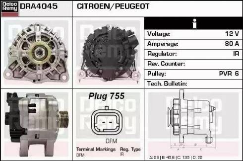 Remy DRA4045 - Ģenerators www.autospares.lv