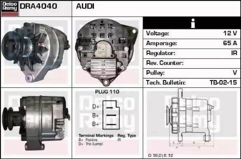 Remy DRA4040 - Ģenerators autospares.lv