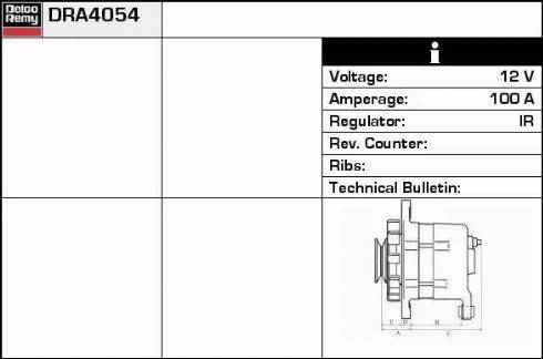 Remy DRA4054 - Alternator www.autospares.lv