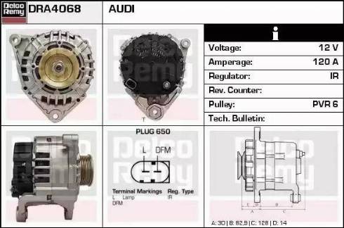 Remy DRA4068 - Ģenerators www.autospares.lv