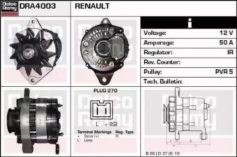 Remy DRA4003 - Ģenerators autospares.lv