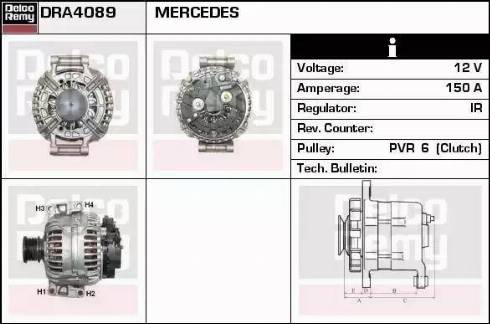 Remy DRA4089 - Alternator www.autospares.lv