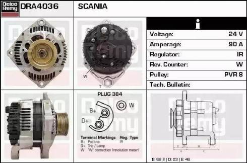 Remy DRA4036 - Ģenerators www.autospares.lv