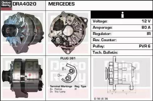 Remy DRA4020 - Ģenerators autospares.lv