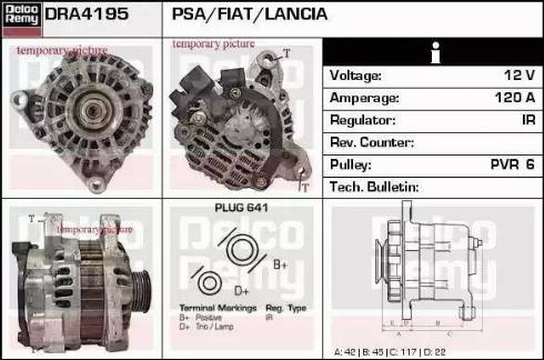 Remy DRA4195 - Alternator www.autospares.lv