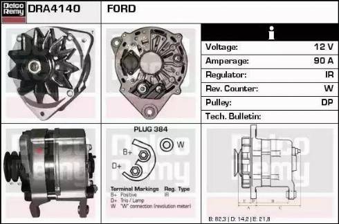 Remy DRA4140 - Ģenerators www.autospares.lv