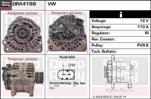 Remy DRA4159 - Ģenerators www.autospares.lv