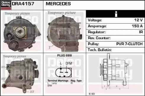 Remy DRA4157 - Ģenerators autospares.lv