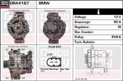 Remy DRA4167 - Ģenerators www.autospares.lv