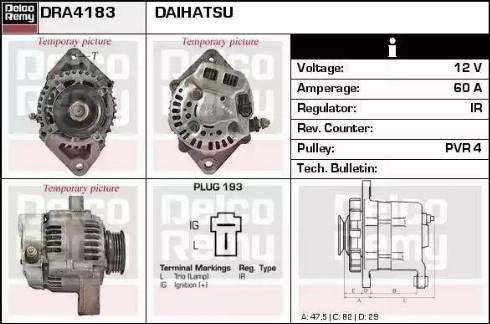 Remy DRA4183 - Ģenerators autospares.lv