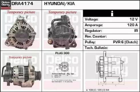 Remy DRA4174N - Ģenerators www.autospares.lv